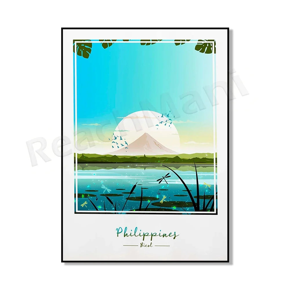 Philippines Travel Poster — Vintage Island & City Prints | Multiple Designs & Sizes
