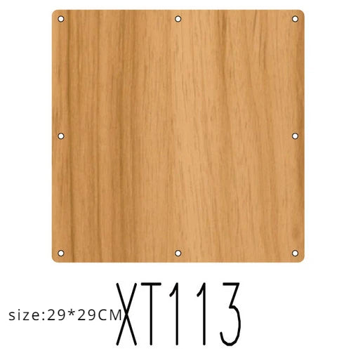 10pcs Room Hanging Screen Partition Guest Room Divider Panel wooden color Living Room Office Simple Hollowing Screen