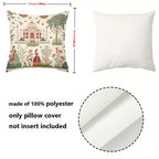Indian Style Cushion Covers With Palace And Women Patterns Polyester pillowcase, sofa decorative cushion cov Headboard Pillow