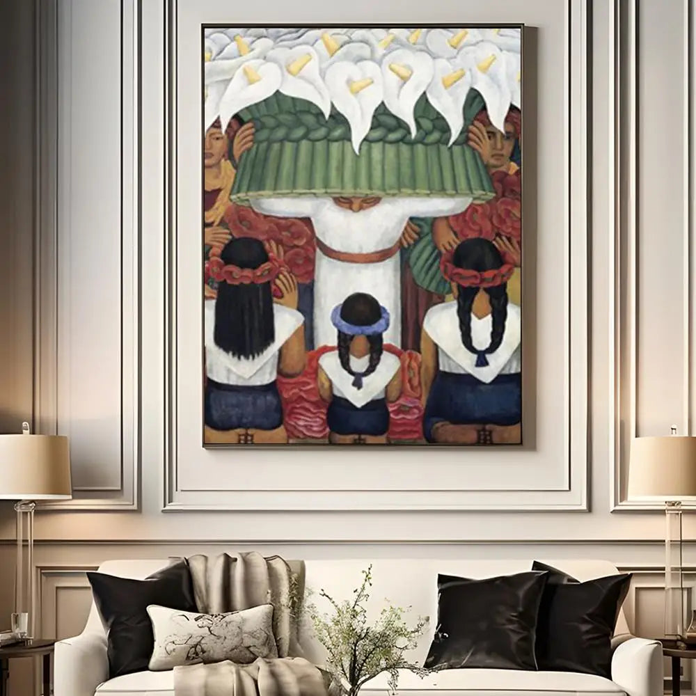 Diego Rivera Inspired Paint-by-Numbers Canvas Kit