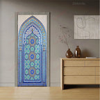 Moroccan Arch Door Mural — Islamic Geometric Wall Sticker