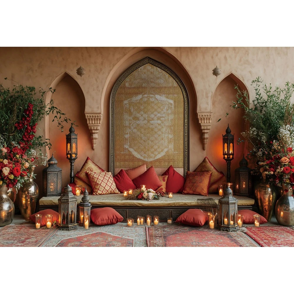 Moroccan Palace Arch Wall Backdrop — Moroccan Architecture Wall Hanging