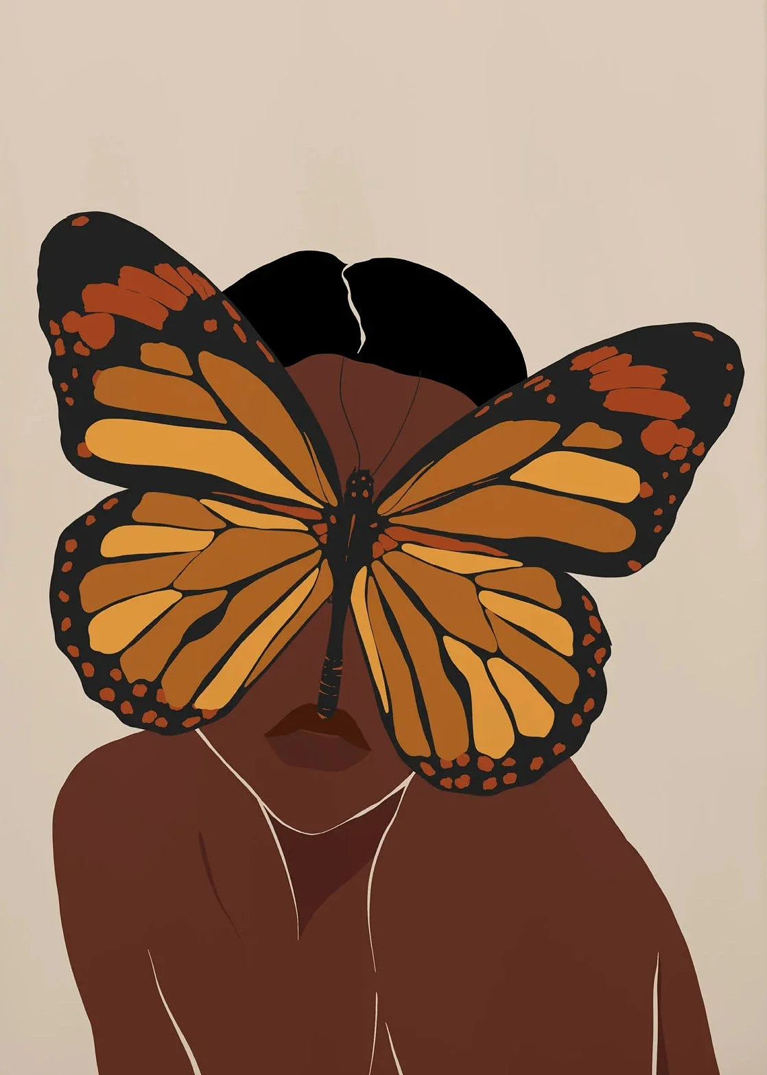 Flower Crown — African Woman Canvas Print