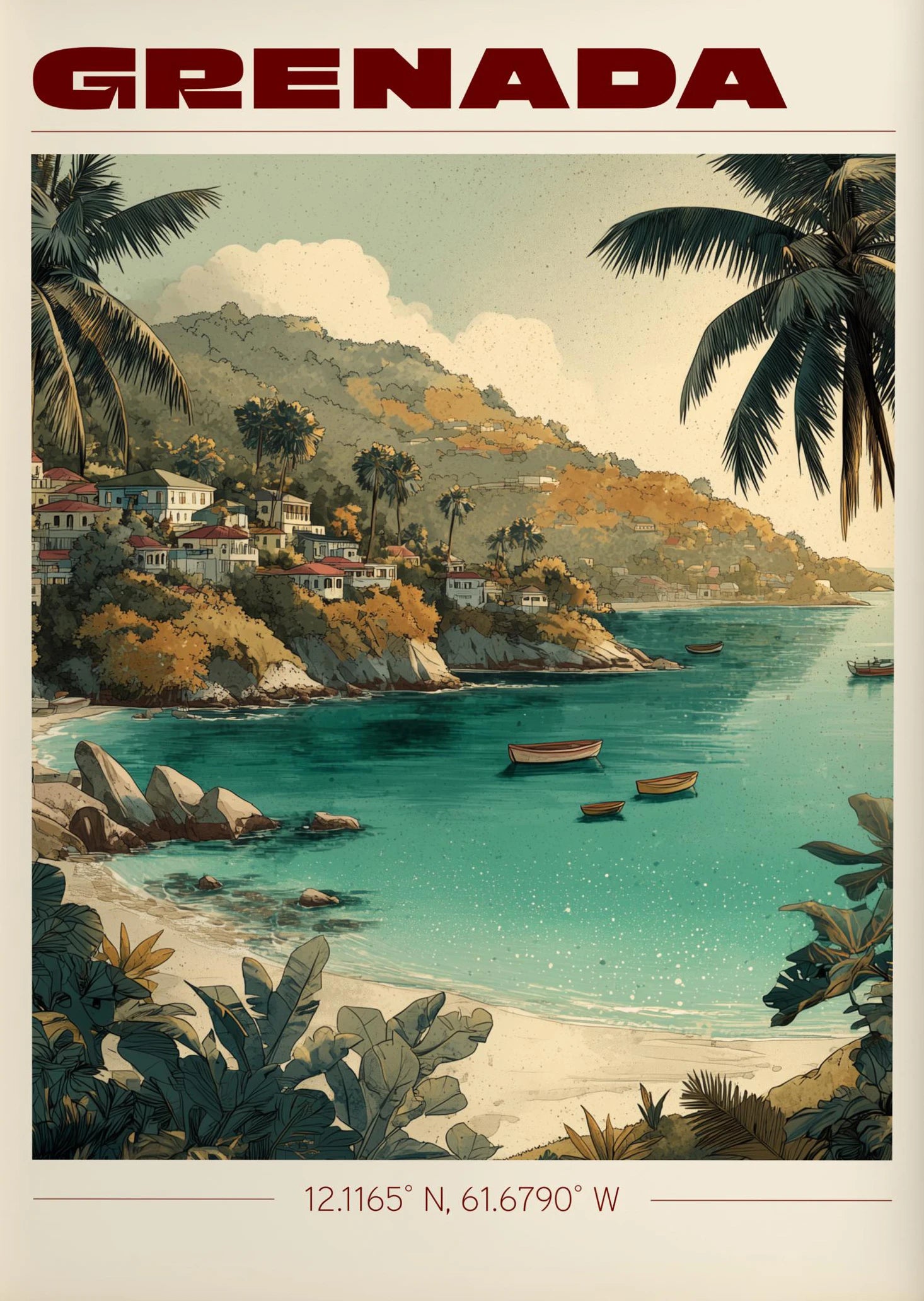 Vintage Havana, Cuba Travel Poster Canvas Print — Latin Heritage Wall Art