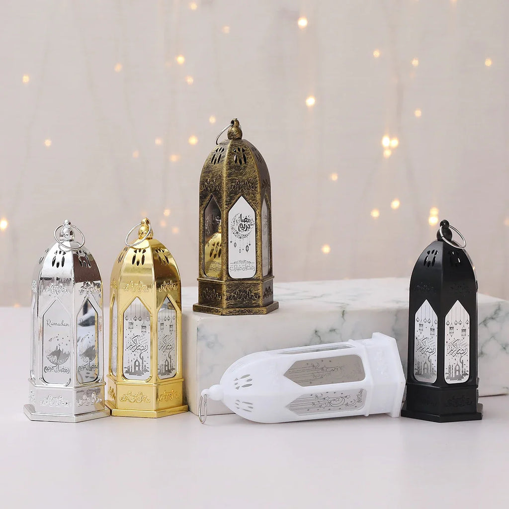 Eid Mubarak Moon LED Candle Lantern — Ramadan & Eid Al-Adha Décor
