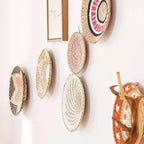 Boho Woven Wall Basket — Natural Fiber Wall Décor, 33 Designs