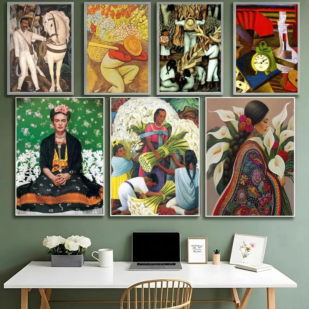 Diego Rivera Inspired Paint-by-Numbers Canvas Kit