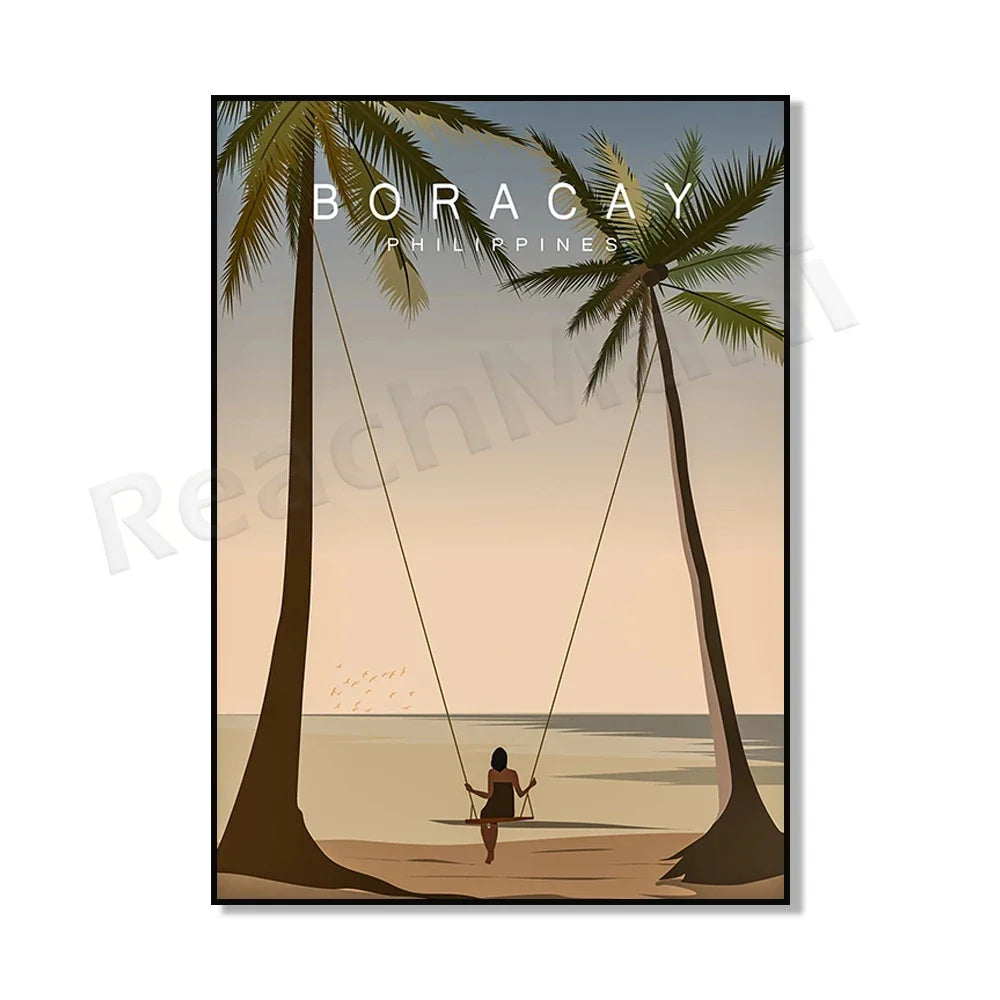 Philippines Travel Poster — Vintage Island & City Prints | Multiple Designs & Sizes