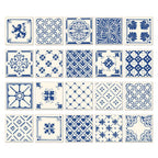 Mosaic Tile Wall Stickers — 20-Piece Peel & Stick Kitchen & Bath Decals
