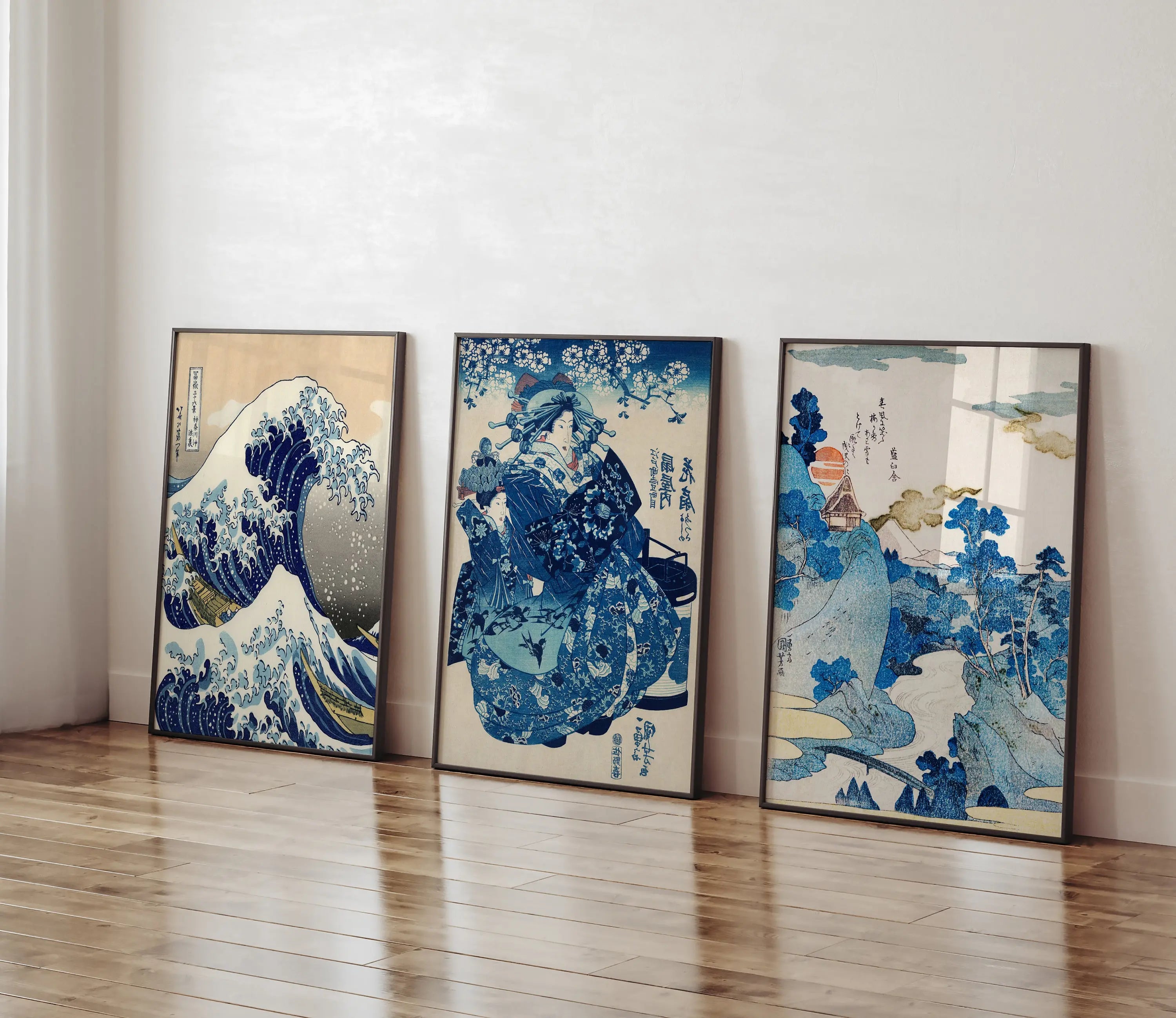 Japanese Prints Woodblock Art Minimal Wall Decor Kanagawa Print Hokusai Prints Great Wave Print The Great Wave Vintage Art Gift