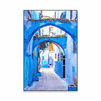 Morocco Travel Canvas Print — Chefchaouen Blue City & Moroccan Landscapes