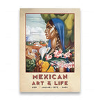 Mexican Folk Art Canvas Print — Vintage-Style Wall Art Poster