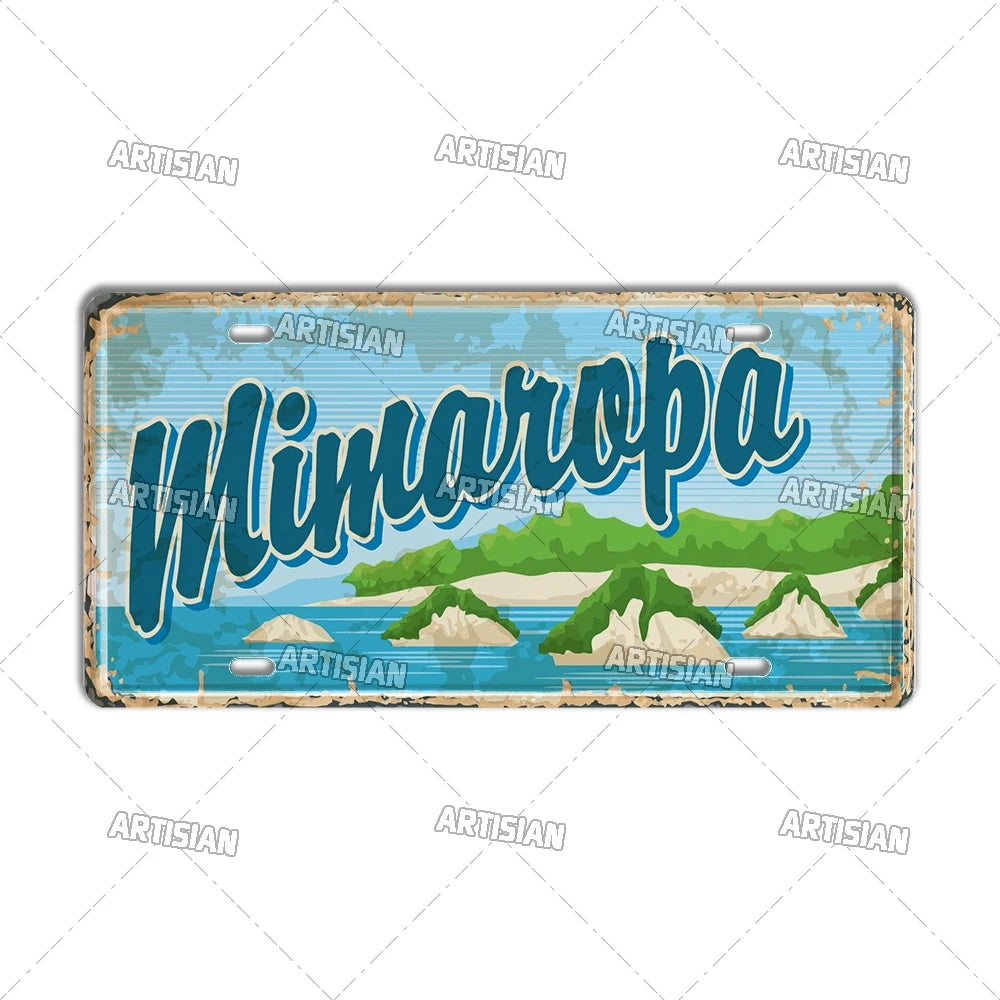 Philippines City Landmark Metal Sign — Decorative Wall Plate