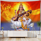 Buddha Meditation Tapestry — Indian Boho Wall Hanging