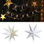 Hollow Star Paper Lantern — Hanging Star Pendant for Christmas & Eid