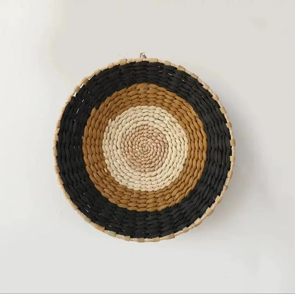 Boho Woven Wall Basket — Natural Fiber Wall Décor, 33 Designs