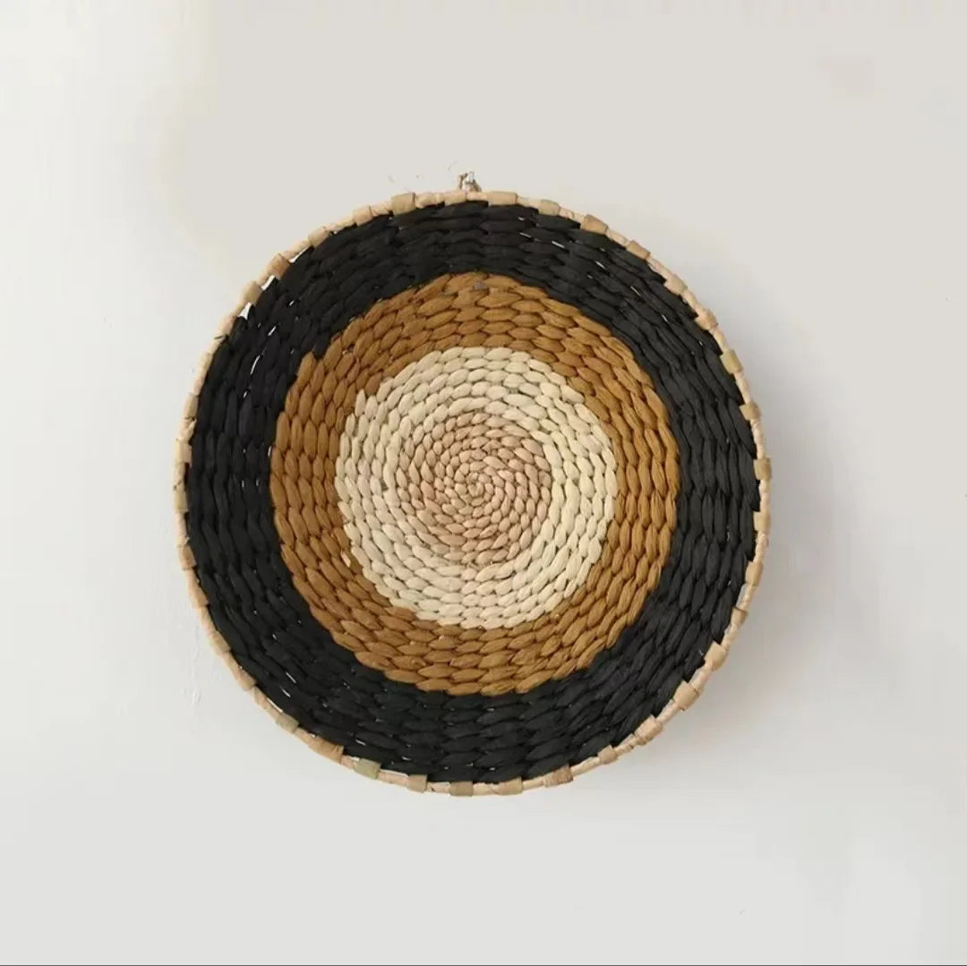 Boho Woven Wall Basket — Natural Fiber Wall Décor, 33 Designs