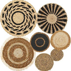 Boho Woven Wall Basket — Handcrafted Rattan Wall Décor