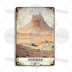 Maghreb Cityscape Metal Sign — North African Travel Wall Décor