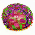 Moroccan Mandala Floor Cushion Cover — Round Bohemian Tatami Seat Cover