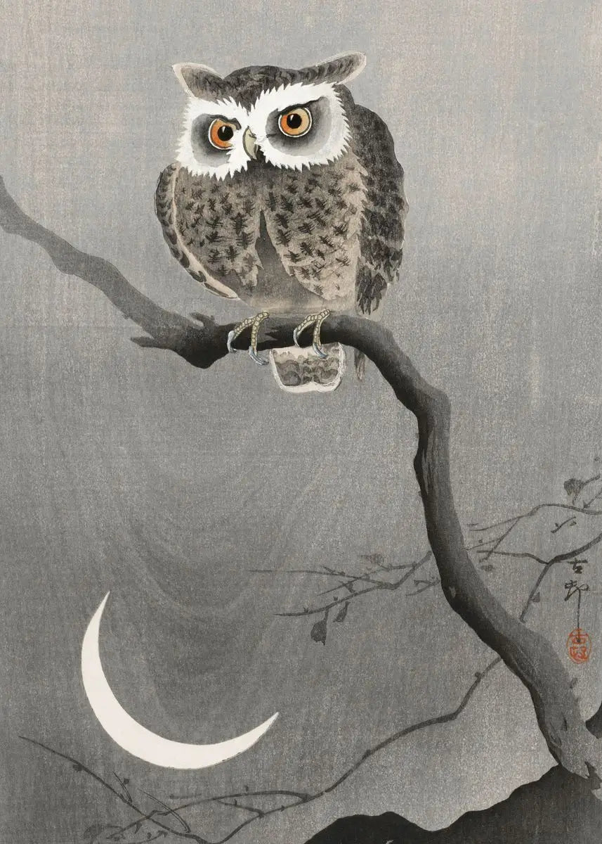 Ohara Koson Ukiyo-e Canvas Print — Vintage Japanese Kachō-e Wall Art