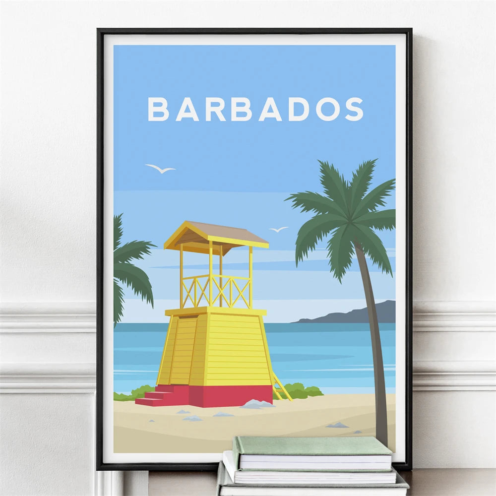 Vintage Havana, Cuba Travel Poster Canvas Print — Latin Heritage Wall Art