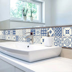 Waterproof Mosaic Tile Stickers — 20-Piece PVC Kitchen & Bath Decals