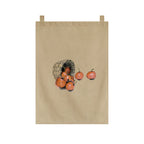 Japanese Tea Room Noren Curtain — Koi Fish & Kanji Calligraphy Panel Set