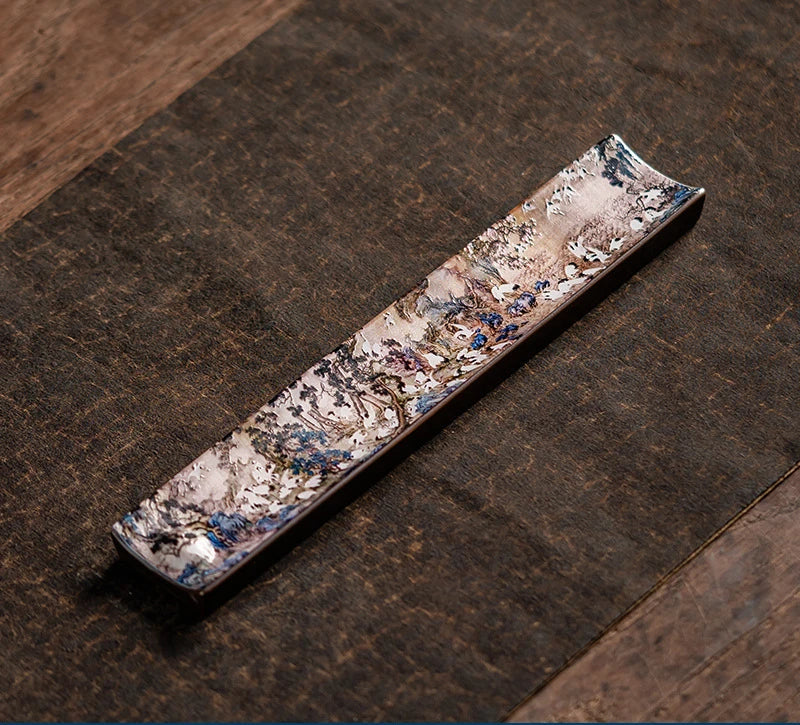 Zen Ceramic Incense Insert Enamel Handmade Thread Incense Burner  Home/study/office/tea Room/Yoga Room Aromatherapy Supplies