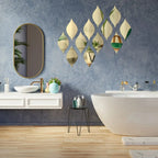 Teardrop Acrylic Mirror Wall Tiles – Self-Adhesive Home Décor Set