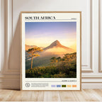 African Travel Wall Art — Minimalist Destination Canvas Print, 24 Designs