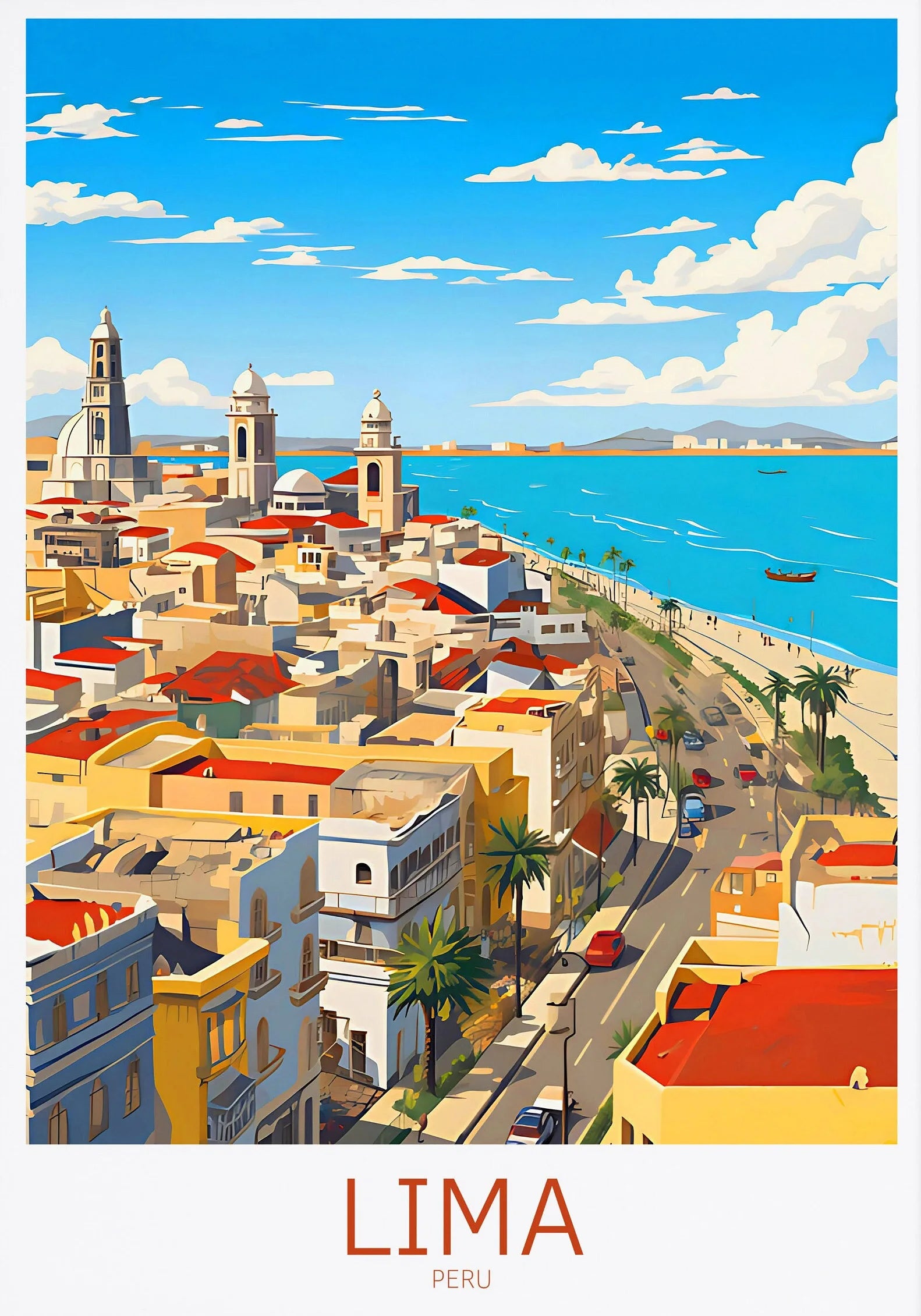 Peru, Cuba & Caribbean Travel Poster Canvas Print — Latin Heritage Wall Art