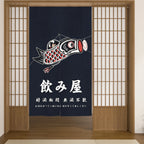 Lucky Cat Noren Door Curtain — Japanese Kitchen Partition