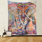 Wall Hanging Indian Mandala Tapestry Psychedelic Bohemian Home Decoration Aesthetic Living Room Background Cloth Beach Yoga Mat