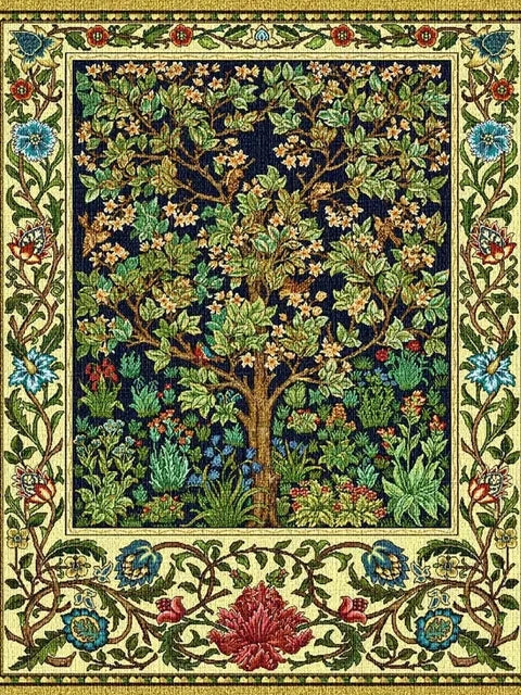 Tree Of Life Art William Morris Landscape Canvas Wall Art Vintage Nature Scenery Prints Modern Home Living Room Decoration