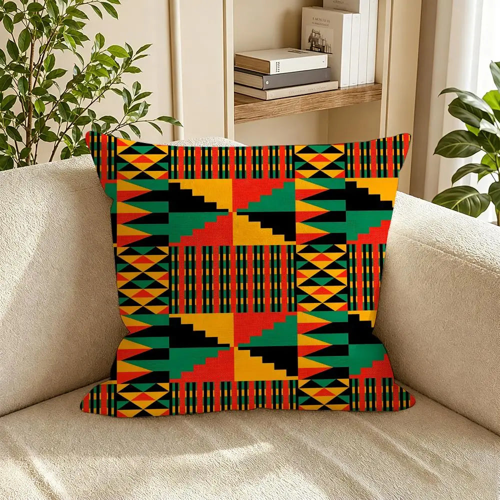 Design 7 kente pattern cushion cover