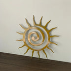 Coiled Star Metal Wall Sculpture — Indoor & Outdoor Décor