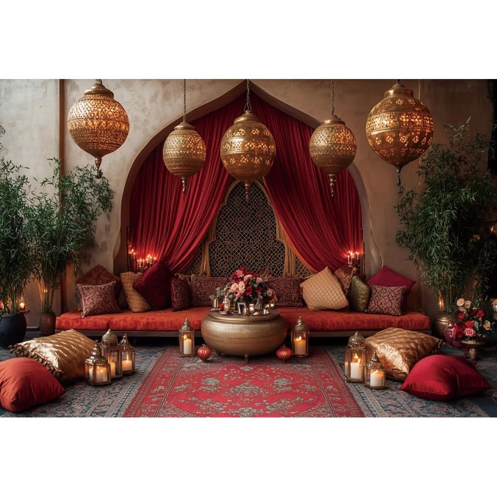 Moroccan Palace Arch Wall Backdrop — Moroccan Architecture Wall Hanging