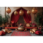 Moroccan Palace Arch Wall Backdrop — Moroccan Architecture Wall Hanging