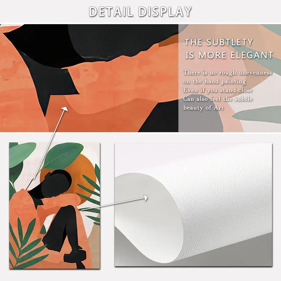 African Woman in Bloom — Canvas Wall Art Print
