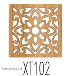 Japanese Wooden Room Divider — Hollow Screen Partition Panels