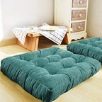 Square Floor Meditation Pillow — Tufted Yoga & Seating Cushion