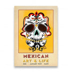 Mexican Folk Art Canvas Print — Vintage-Style Wall Art Poster