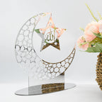 Ramadan & Eid Acrylic Tabletop Ornament – Islamic Home Décor Stand