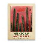Mexican Folk Art Canvas Print — Vintage-Style Wall Art Poster