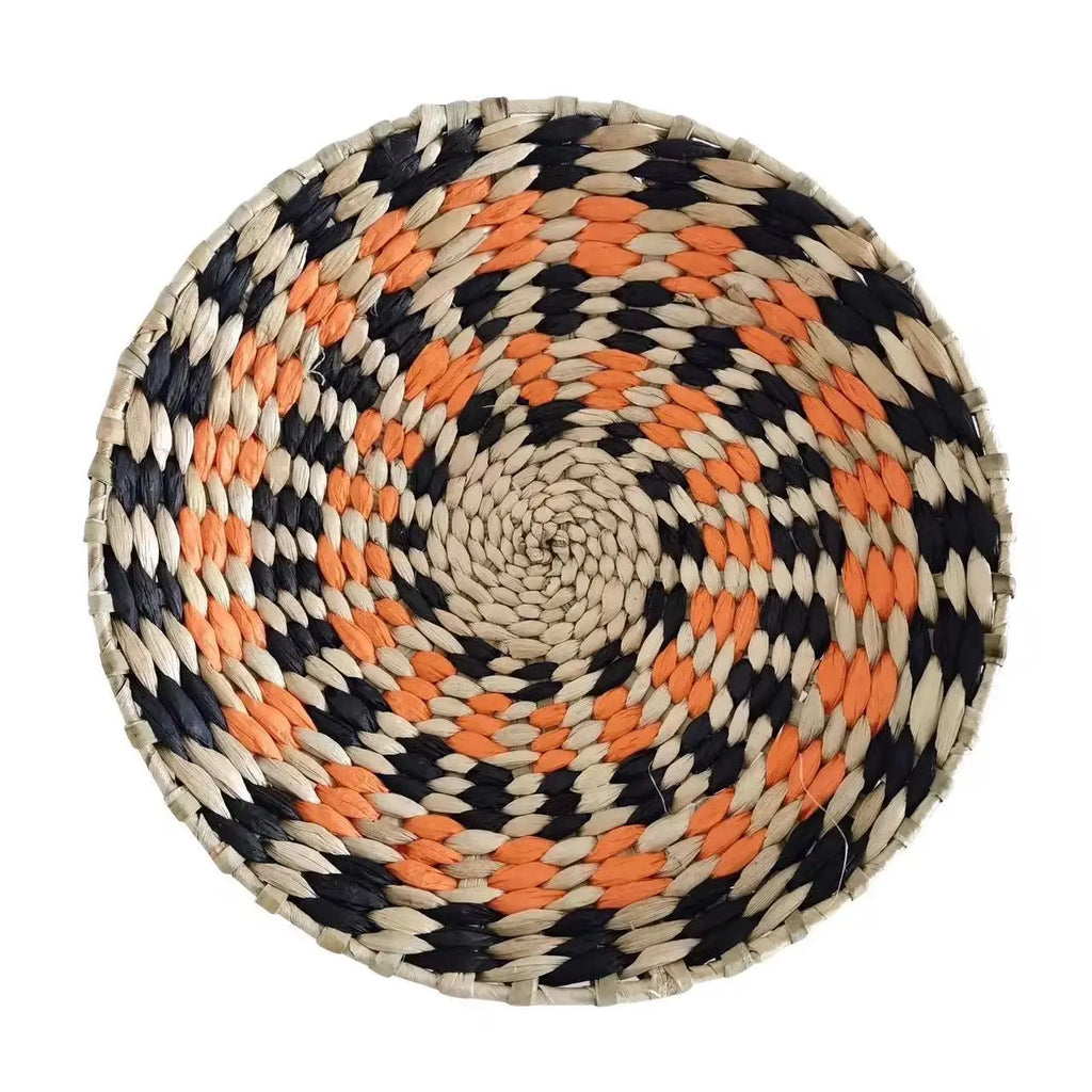 Boho Woven Wall Basket — Handcrafted Rattan Wall Décor