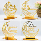 Ramadan & Eid Acrylic Tabletop Ornament – Islamic Home Décor Stand