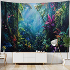 Tropical Jungle Bird Tapestry — Wall Hanging & Beach Mat