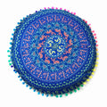 Moroccan Mandala Floor Cushion Cover — Round Bohemian Tatami Seat Cover
