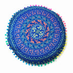 Moroccan Mandala Floor Cushion Cover — Round Bohemian Tatami Seat Cover